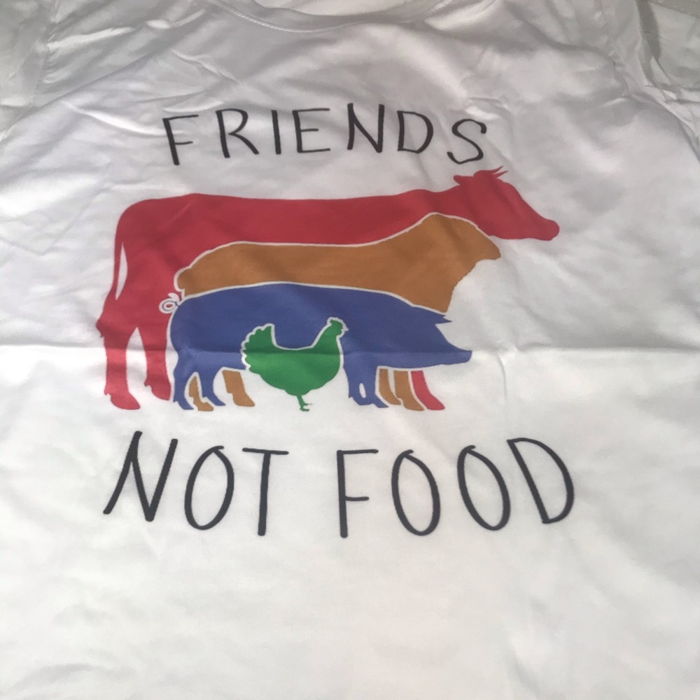 Vegan Friends Not Food Shirt - Picture 5 of 7